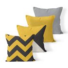 Kit 4 Capas De Almofadas Decorativas Own Geométricas E Lisas