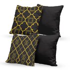 Kit 4 Capas De Almofadas Decorativas Own Geométricas E Lisas