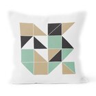 Kit 4 Capas De Almofadas Decorativas Own Geométrico Verde Beg