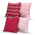 Kit 4 Capas De Almofadas Decorativas Own Love Coração - 45x45