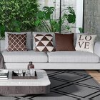 Kit 4 Capas De Almofadas Decorativas Own Marrom Love - 45x45