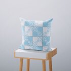 Kit 4 Capas De Almofadas Decorativas Own Mosaicos Azul Claro