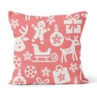 Kit 4 Capas De Almofadas Decorativas Own Natal E Listras Verm