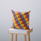 Kit 4 Capas De Almofadas Decorativas Own Triângulos Coloridos