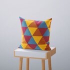 Kit 4 Capas De Almofadas Decorativas Own Triângulos Coloridos