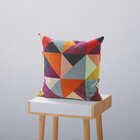 Kit 4 Capas De Almofadas Decorativas Own Triângulos Coloridos