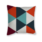 Kit 4 Capas De Almofadas Decorativas Triângulos E Lisas Laran