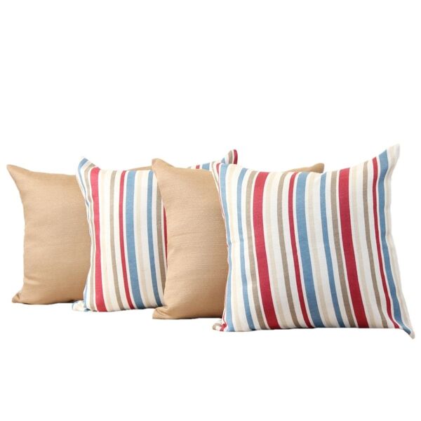 Kit 4 Capas De Almofadas Rustica Decorativa 45x45 Cm Estampada