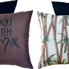 Kit 4 Capas P/ Almofada 35x35 Enchimento Silicone