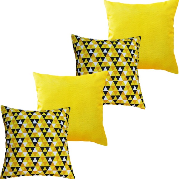 Kit 4 Capas P/ Almofada Decorativa 45x45 C/ Zíper Invisível