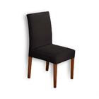 Kit 4 Capas P/ Cadeira Jantar Luxo Matelada - Preto