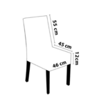 Kit 4 Capas P/ Cadeira Malha Suplex Elástico Dália E Fendi