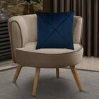 Kit 4 Capas Para Almofada Drapeada Em Veludo Quadrada 60x60 B