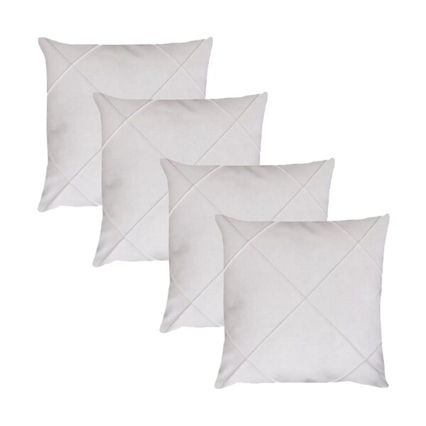 Kit 4 Capas Para Almofada Drapeada Em Veludo Quadrada 60x60 B