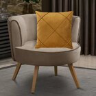 Kit 4 Capas Para Almofada Drapeada Em Veludo Quadrada 60x60 M