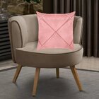 Kit 4 Capas Para Almofada Drapeada Em Veludo Quadrada 60x60 R