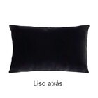 Kit 4 Capas Para Almofada Drapeada Em Veludo Retangular Preto