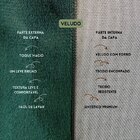 Kit 4 Capas Para Almofada Drapeada Em Veludo Retangular Verde