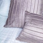 Kit 4 Capas Para Almofada Drapeada Line Em Veludo Retangular