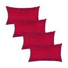 Kit 4 Capas Para Almofada Drapeada Line Em Veludo Retangular