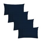 Kit 4 Capas Para Almofada Drapeada Line T Retangular Em Velud