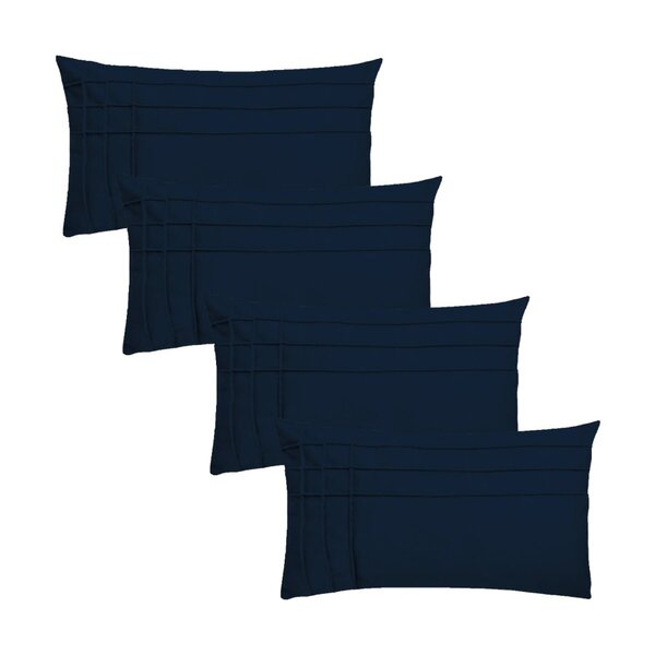 Kit 4 Capas Para Almofada Drapeada Line T Retangular Em Velud