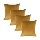 Kit 4 Capas Para Almofada Em Veludo Liso Quadrada 50x50  Most