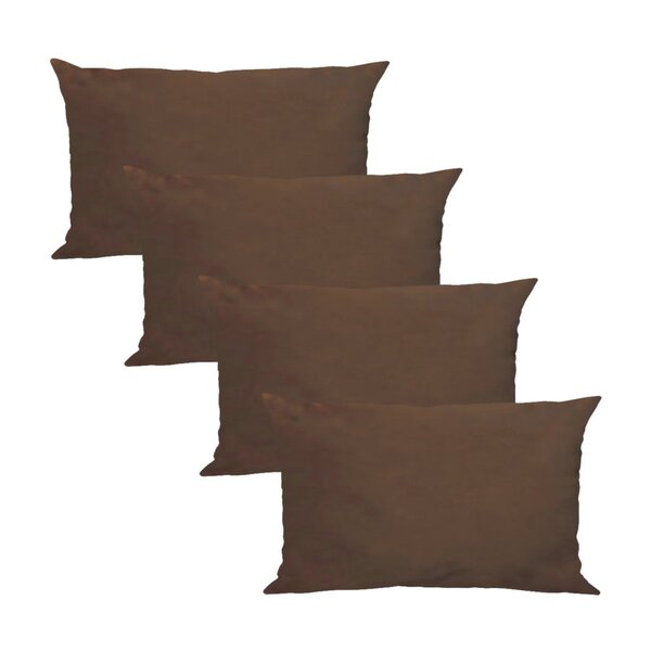 Kit 4 Capas Para Almofada Em Veludo Liso Retangular 60x40 Mar