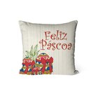 Kit 4 Capas Para Almofadas + Almofada Ovo De Páscoa