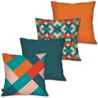 Kit 4 Capas Para Almofadas Dcore Aqui Laranja Un