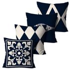 Kit 4 Capas Para Almofadas Wevans Azul Un