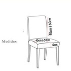 Kit 4 Capas Para Cadeira Jantar Malha Elástico Paris Est.2