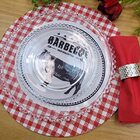 Kit 4 Capas Para Sousplat Churrasco Vermelho 35cmx35cm