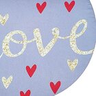 Kit 4 Capas Para Sousplat Coração Love Cinza 35cmx35cm