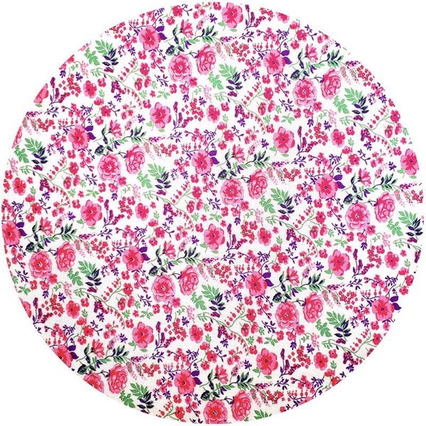 Kit 4 Capas Para Sousplat Floradinha Rosa Da Charlô 35cm X35cm