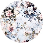 Kit 4 Capas Para Sousplat Floral Vintage Azul Da Charlô 35cmx