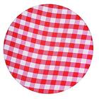 Kit 4 Capas Para Sousplat Xadrez Branco Vermelho Grande 35cmx