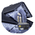 Kit 4 Cascatas 400 Leds 10 Metros Luz Branca Fixa - 110v