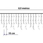 Kit 4 Cascatas 400 Leds 10m Branco Morno A Prova De Agua Fio