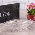 Kit 4 Centro De Mesa Cristal Deli Lyor 26x14x5,5cm Fruteira D