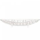 Kit 4 Centro De Mesa Cristal Deli Lyor 26x14x5,5cm Fruteira D