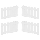 Kit 4 Cercas Para Mini Cama Casinha Ii Branco Casatema