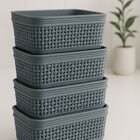 Kit 4 Cestos Multiuso De Armazenamento 1,4l – Jolitex Mek Ordo