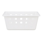 Kit 4 Cestos Organizadores Plástico Branco Square 1,3L 10x14x19cm Dasplast