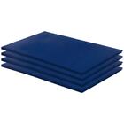 Kit 4 Colchonetes Academia 100x60x3 D28 Azul Rg Colchões