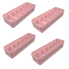 Kit 4 Colmeias Organizadoras Organizador De Gaveta Logic Rosa