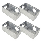 Kit 4 Condulete Multiplo Dailet Lr S/ Tampa 3/4'' Alumínio