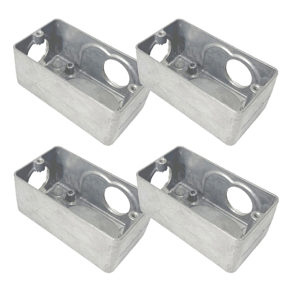 Kit 4 Condulete Multiplo Dailet Lr S/ Tampa 3/4'' Alumínio