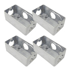 Kit 4 Condulete Multiplo Dailet T Sem Tampa 3/4'' Alumínio