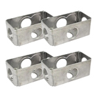 Kit 4 Condulete Multiplo Dailet Tipo X S/ Tampa 1'' Alumínio